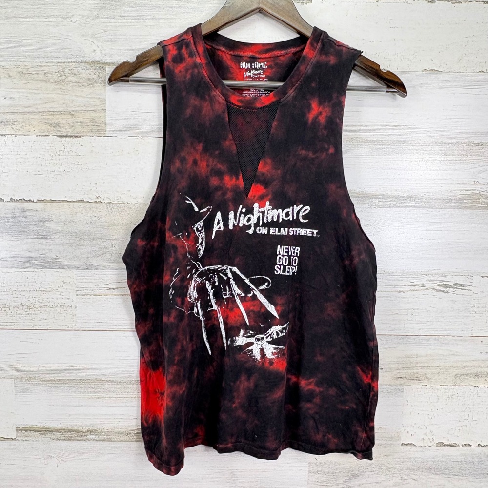 Hot Topic A‎ Nightmare on Elm Street Tie Dye Tank Top Horror Movie Size S
